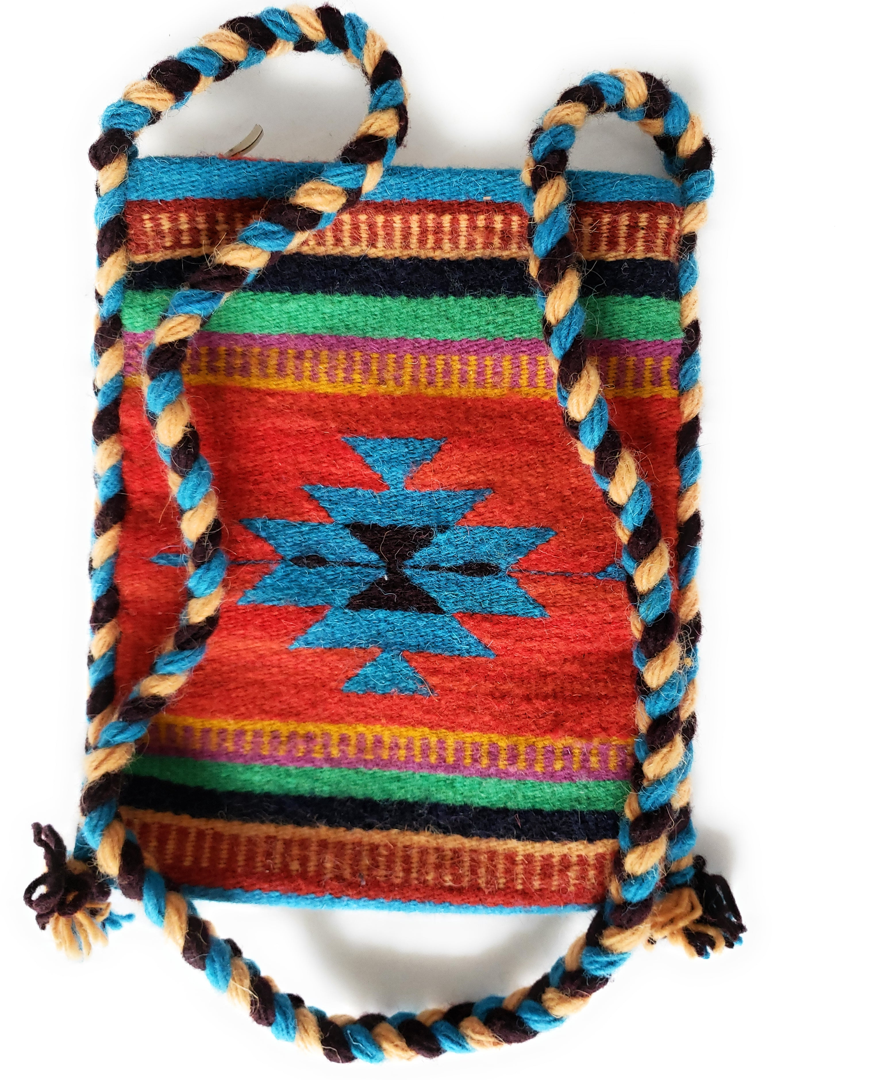 arab ochre crochet woolen bag – naco.shop