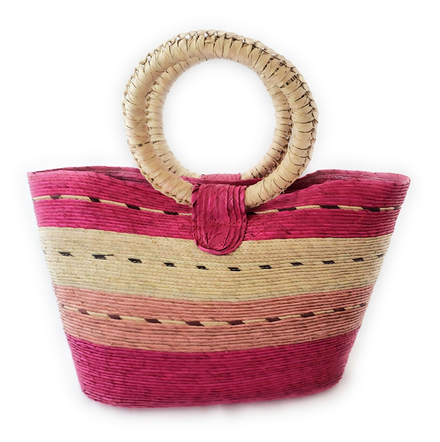 Mexican Handmade Palm Woven Purse Bag