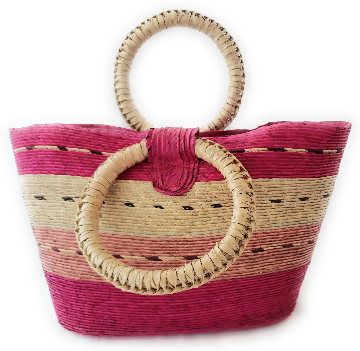 Mexican Handmade Palm Woven Purse Bag