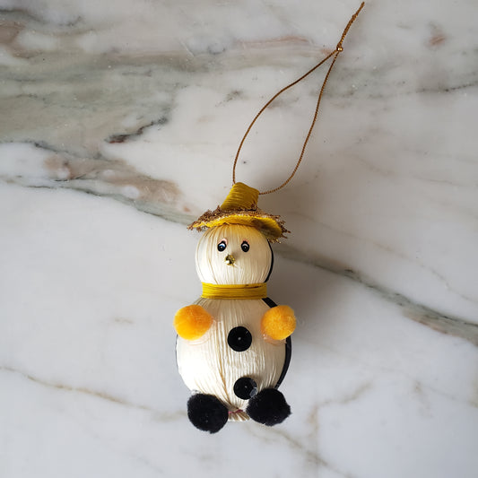 Penguin Handmade Mexican Handmade With Corn Husk Christmas Ornaments