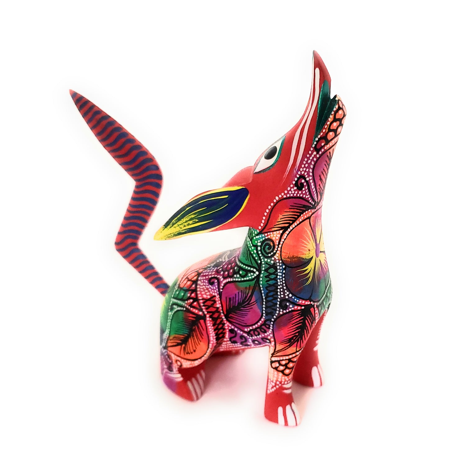 Coyote Alebrije Mexico Oaxacan Wood carving Folk Art