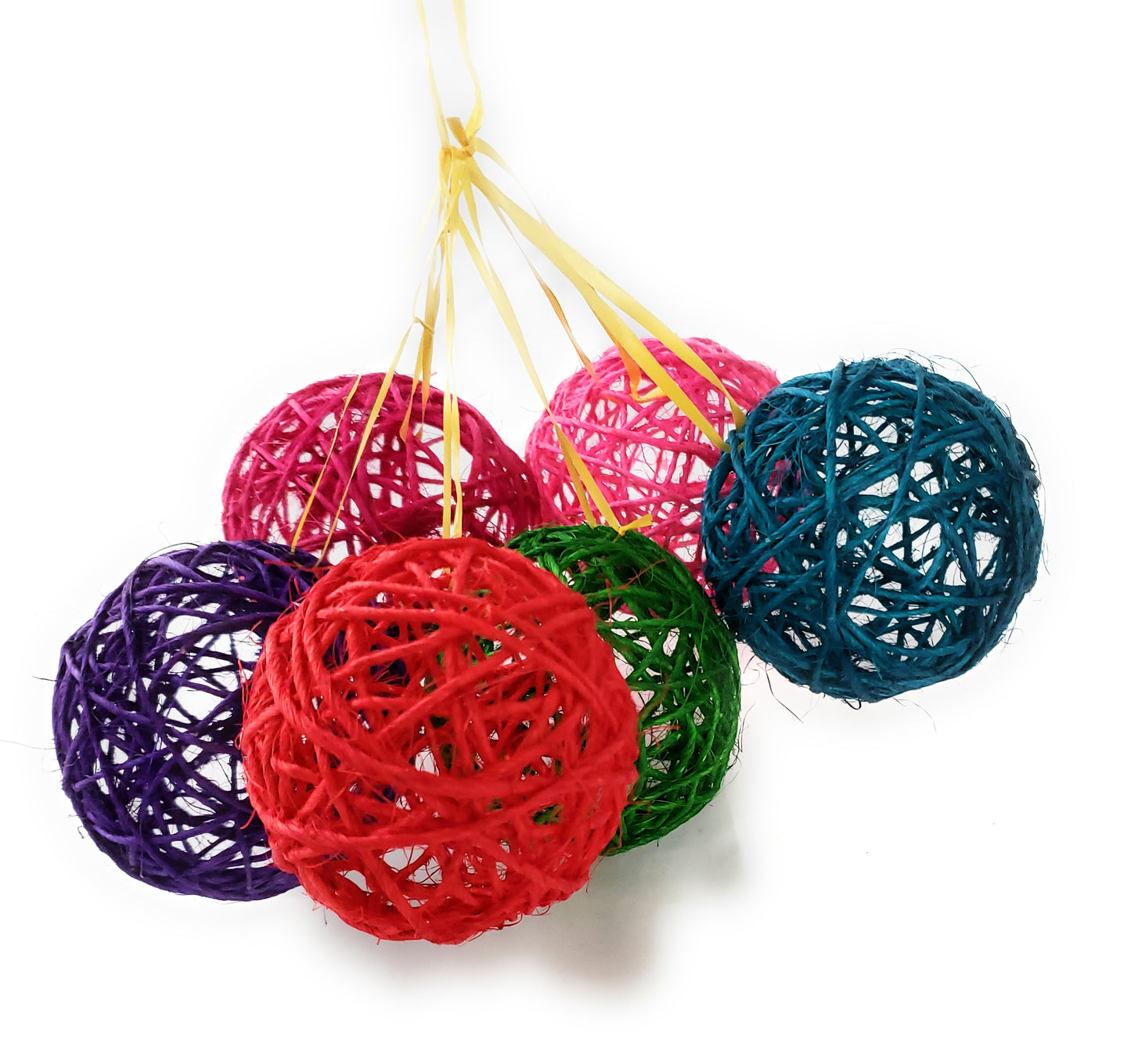 Weaved Spheres Christmas Mexican Ornament