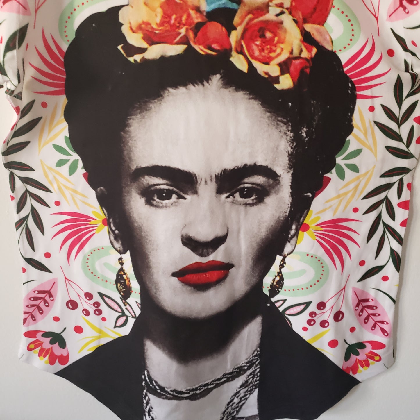 Frida Kahlo Face with Flowers Shirt