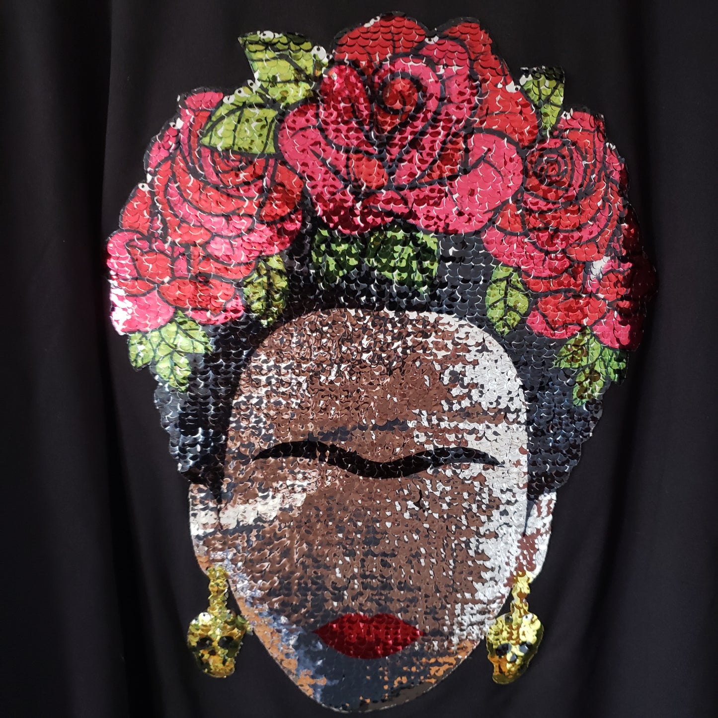 Frida Kahlo T-shirt Sequin Lentejuela