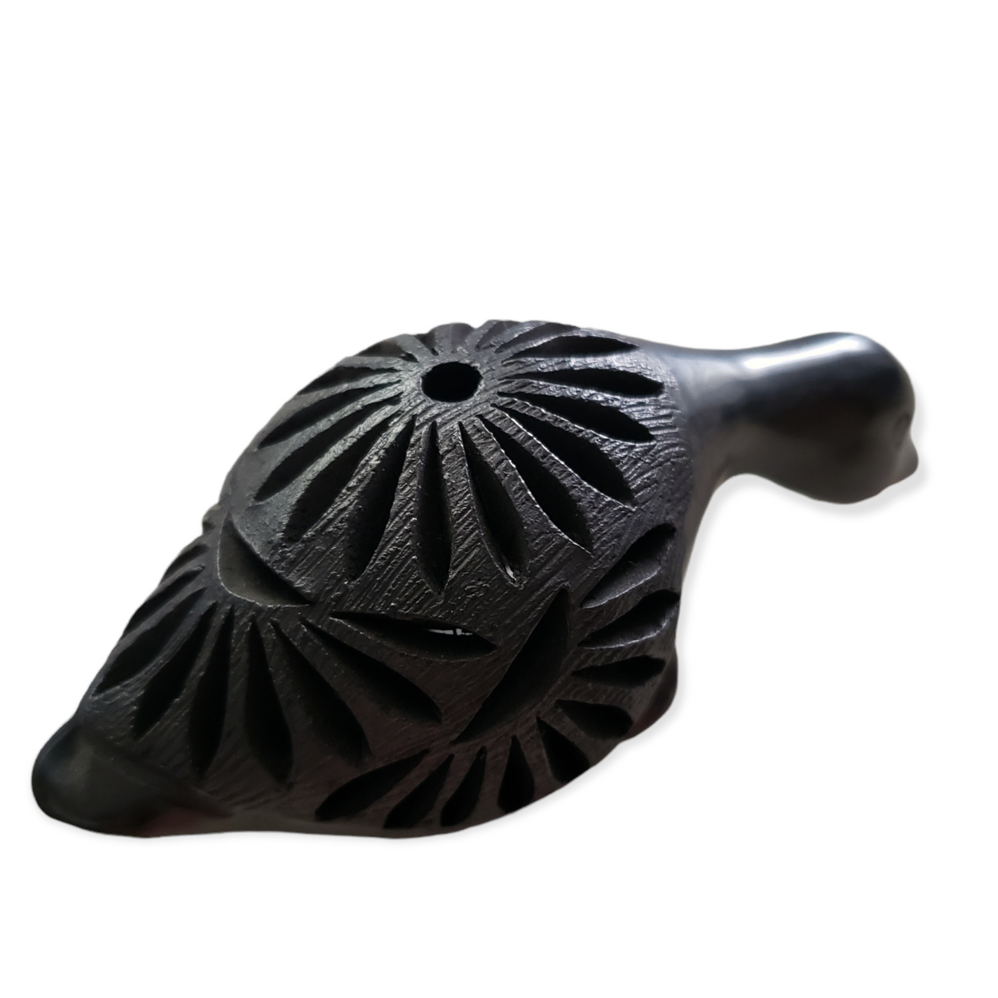 Oaxacan Barro Negro Black Clay Pottery Goose Figure