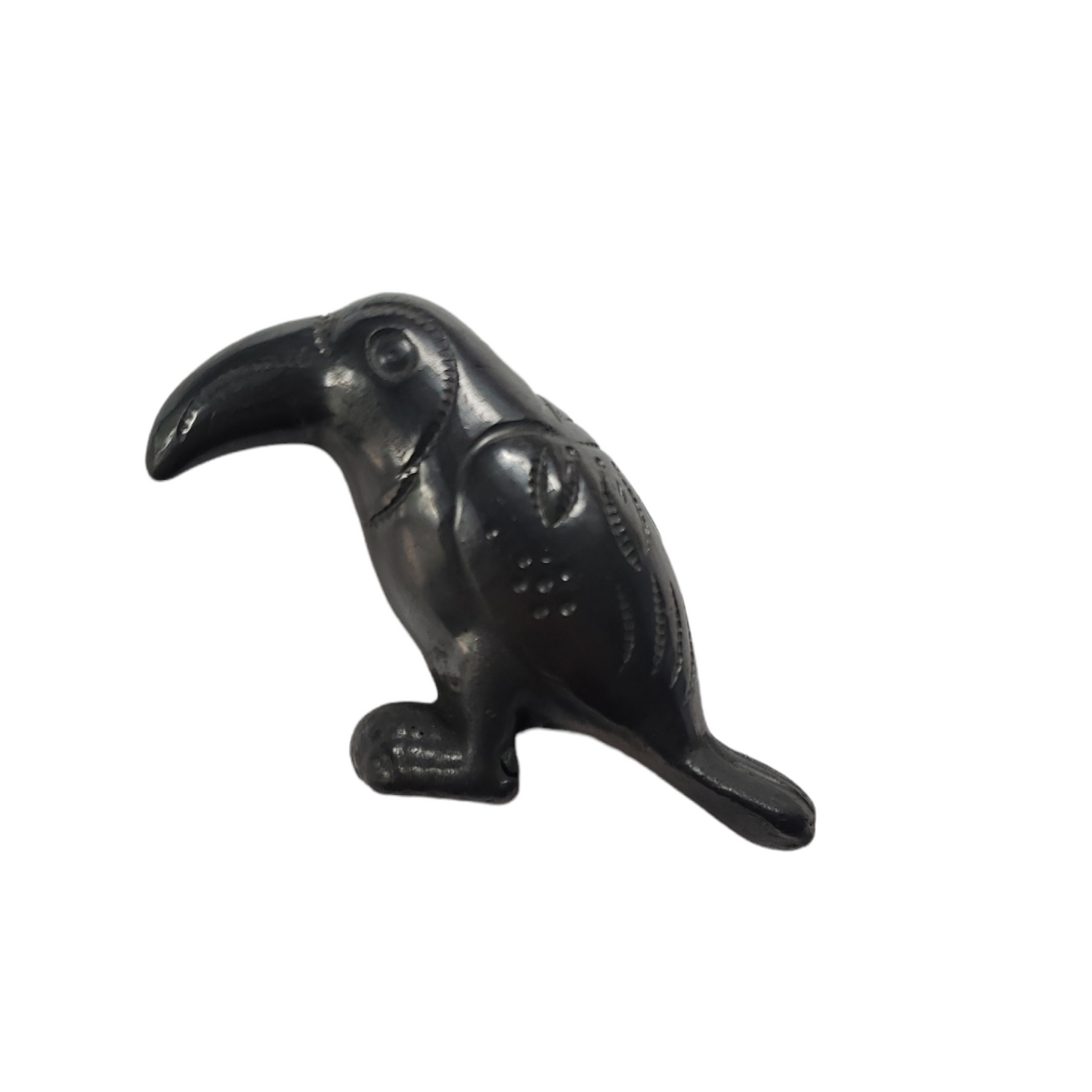 Barro Negro Toucan Figurine from Oaxaca Mexico