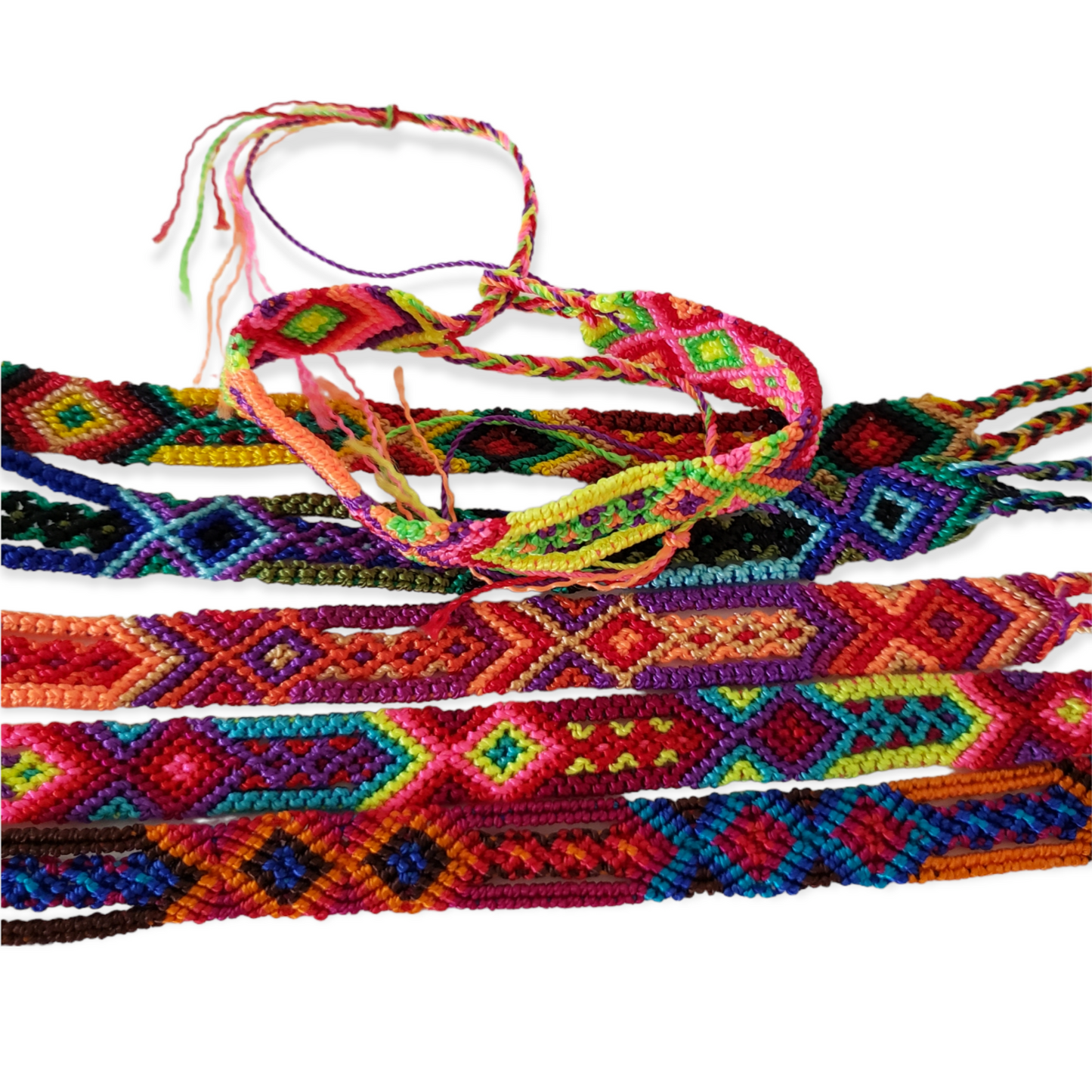 Friendship Bracelet Set of 6 & 12 Mexican Handwoven Bracelets