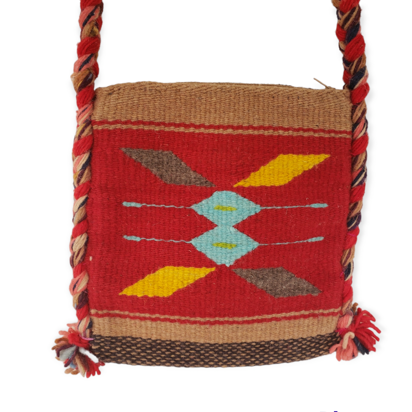 Mexican Shoulder Bag Zapotec Woven Wool