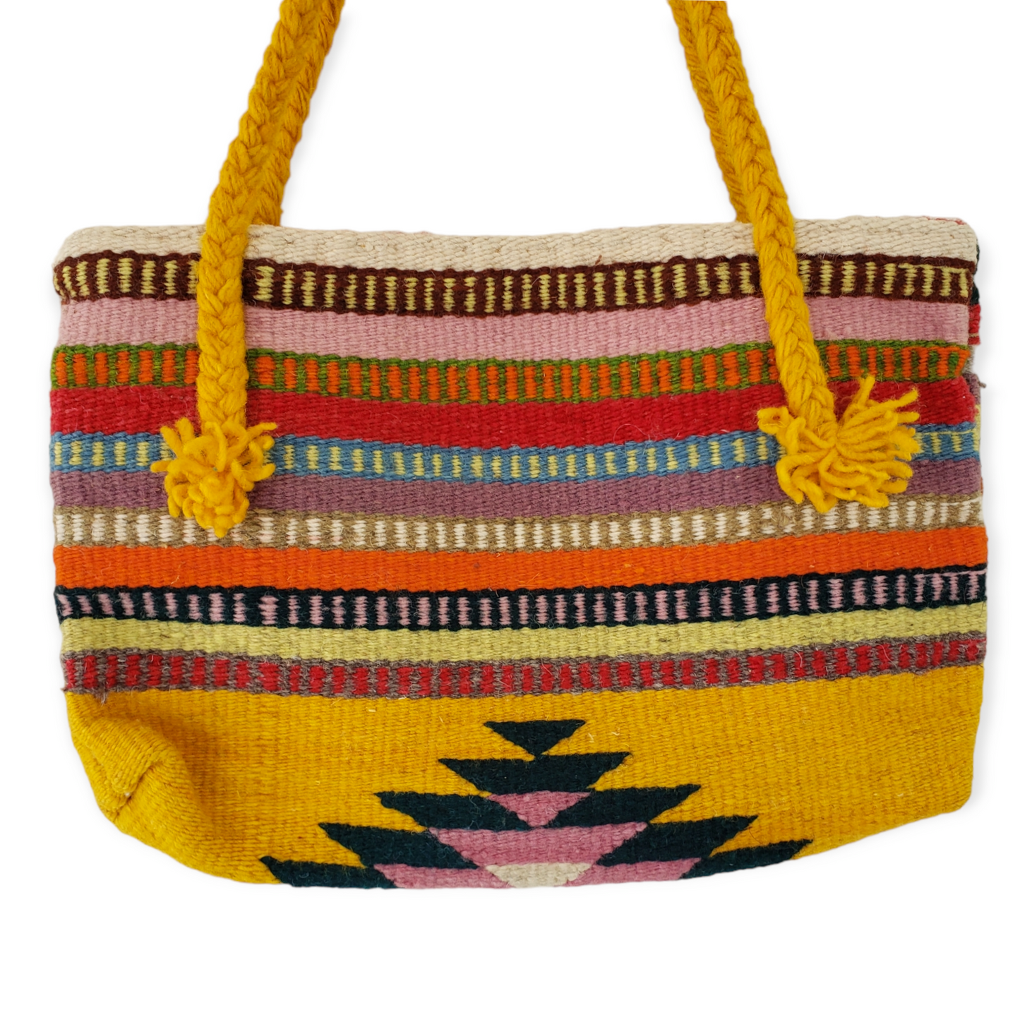 Zapotec Wool Shoulder Tote Bag