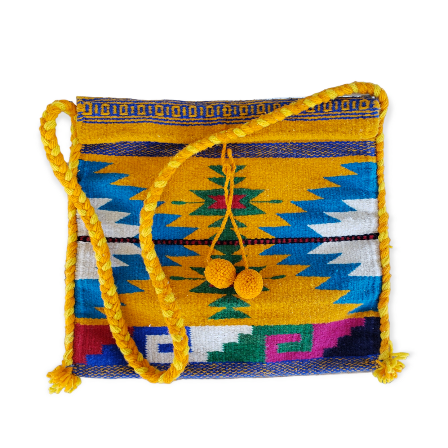 Yellow  Woven Bag from Oaxaca