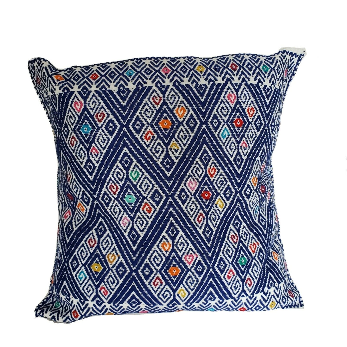 Mexican Mayan Pillow Cover Handmade Embroidered