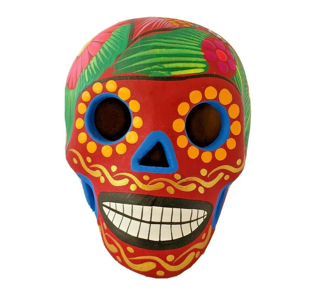 Mexican Dia de los Muertos Ceramic Skull