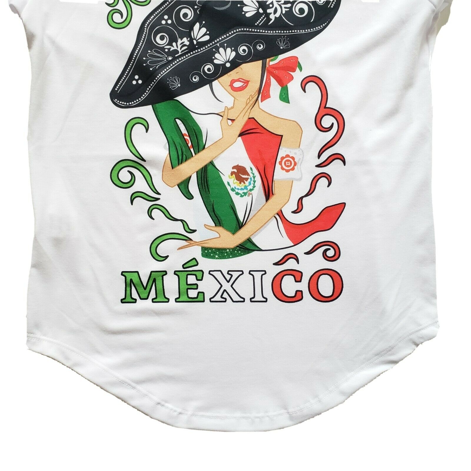 Mexican Women's Graphic Tee Floral Oaxaca T-Shirt Mexican Flag Hugging Mexico - The Little Pueblo