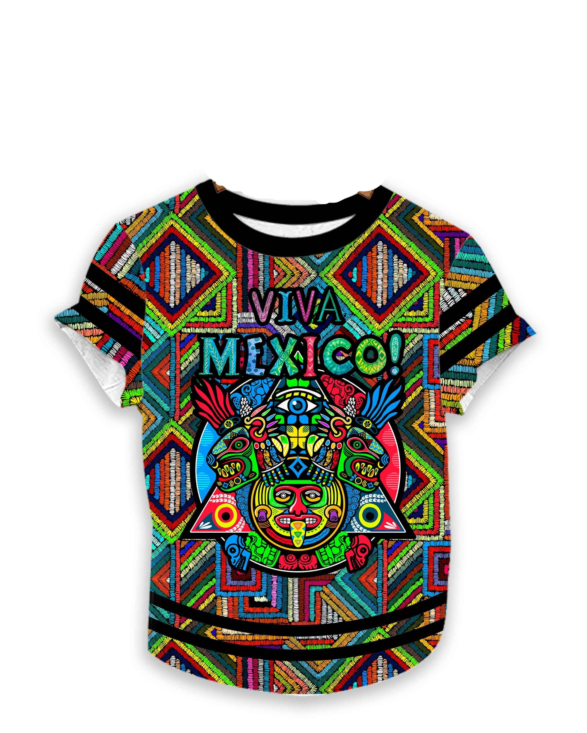 Viva Mexico Colorful Graphic T-Shirt