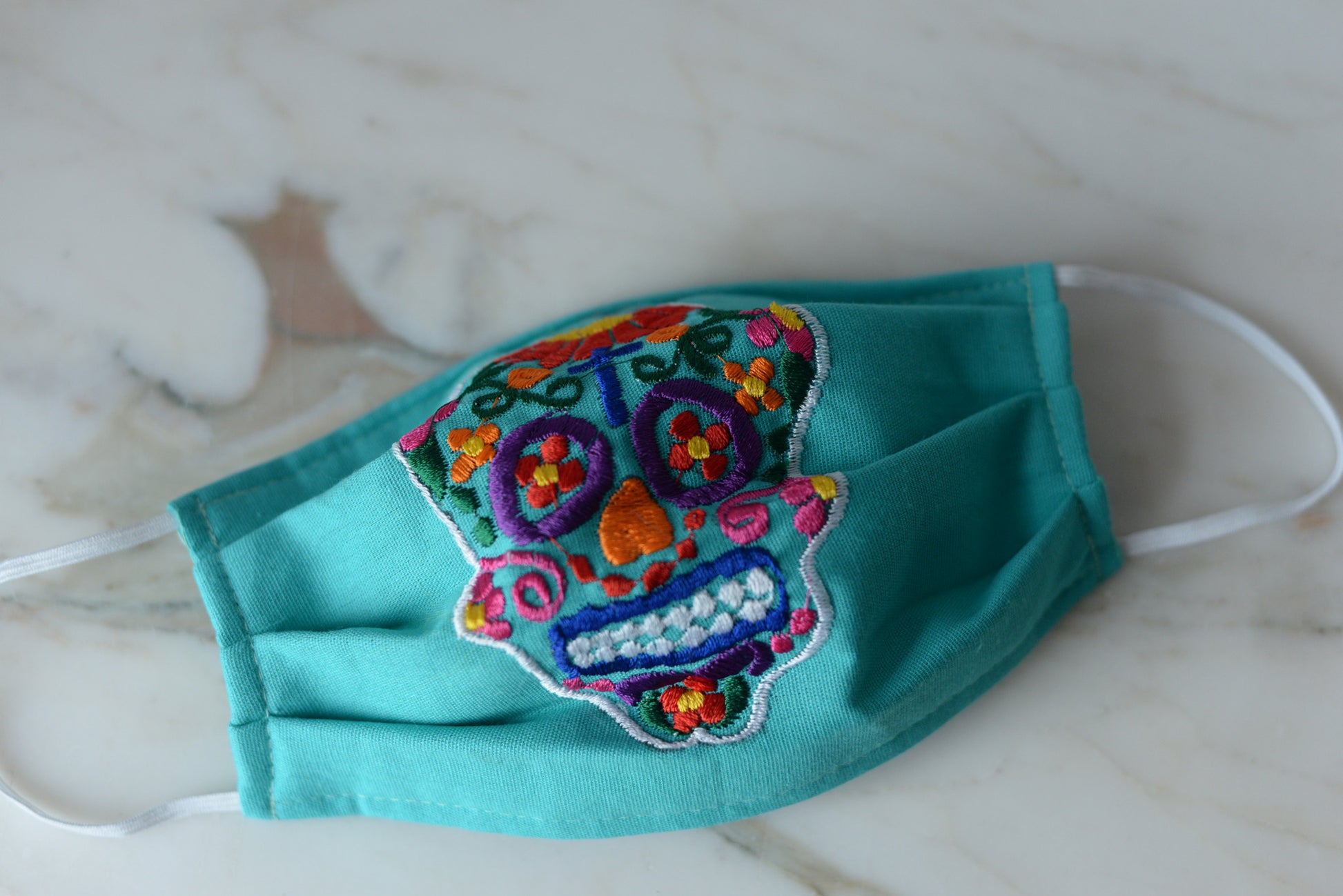 Sugar Skull Face Mask - The Little Pueblo