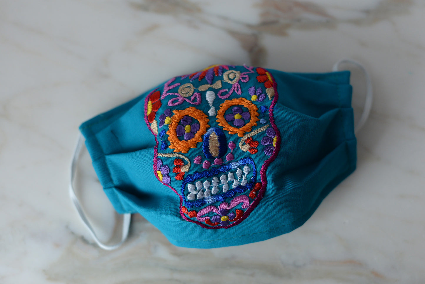 Sugar Skull Face Mask - The Little Pueblo