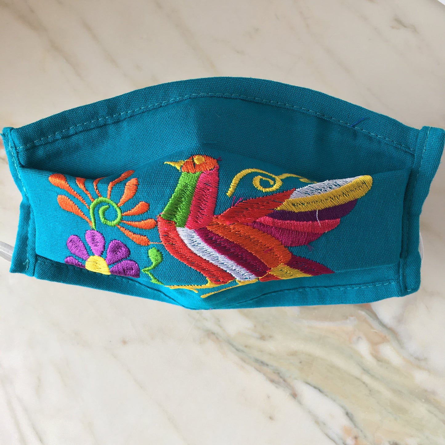 Hummingbird Embroidered Face Mask - The Little Pueblo