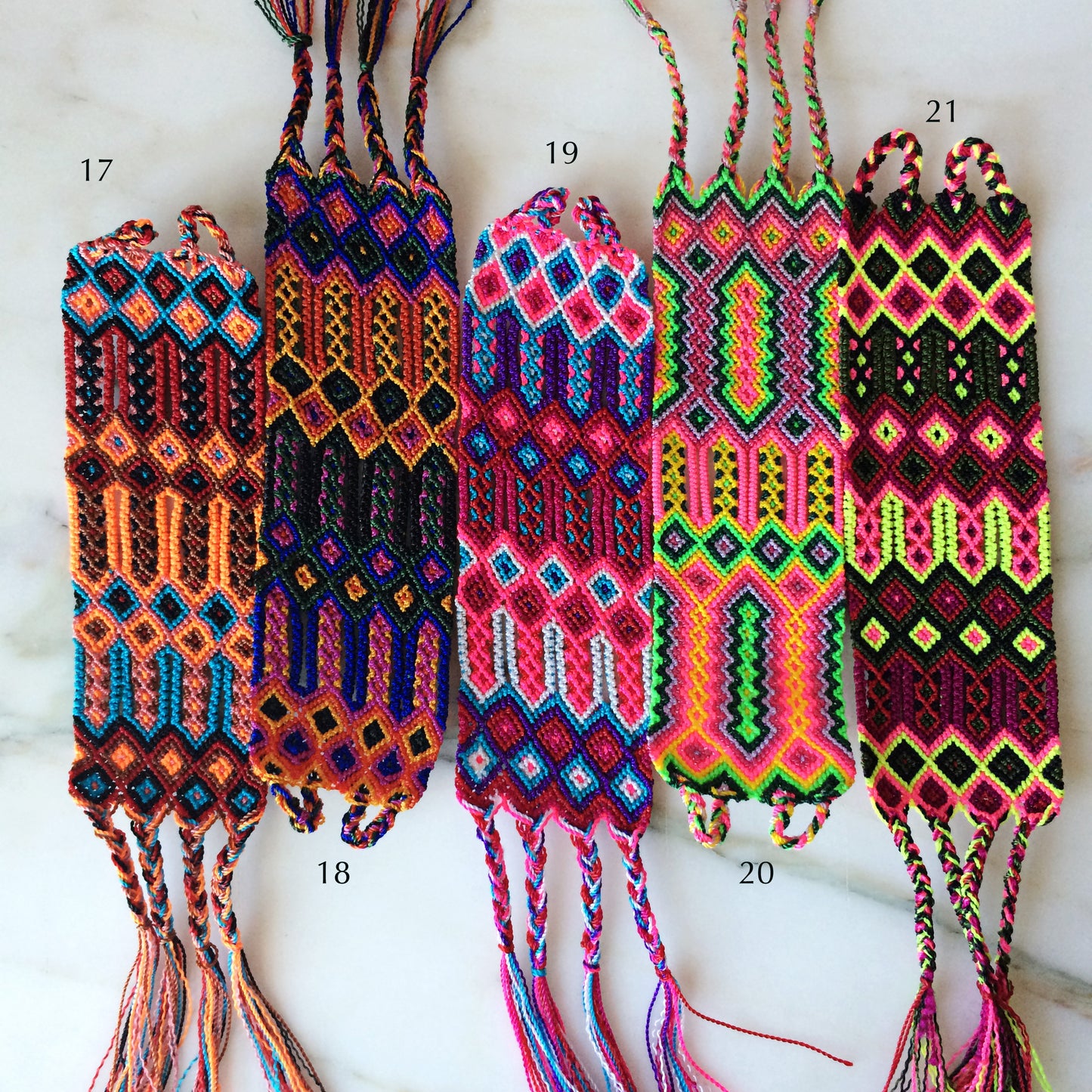 Embroidered Woven Mexican Friendship Bracelets - Small - The Little Pueblo