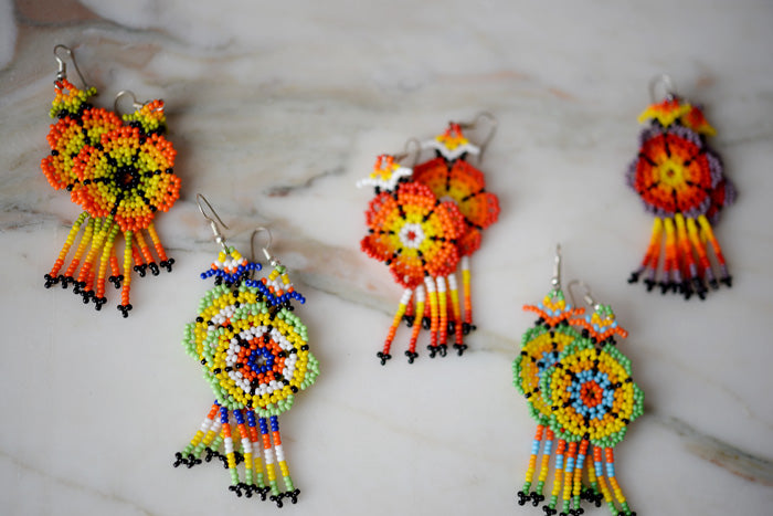 Huichol sale beaded earrings