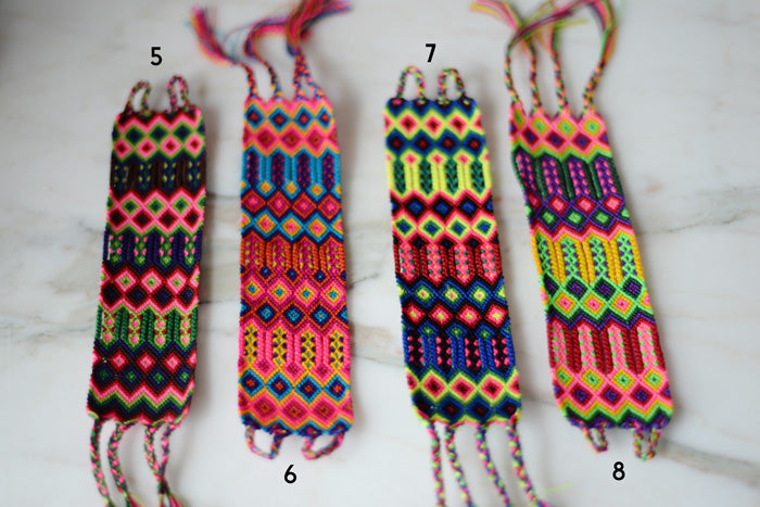 Embroidered Woven Mexican Friendship Bracelets - Small - The Little Pueblo