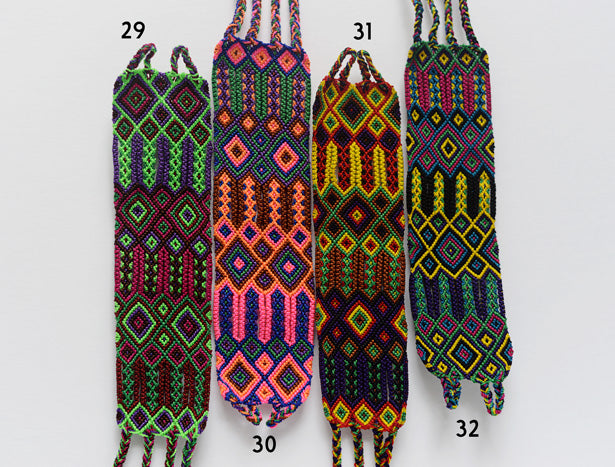 Embroidered Mexican Woven Friendship Bracelets - Long - The Little Pueblo