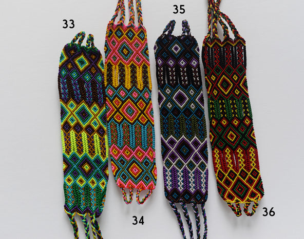 Embroidered Mexican Woven Friendship Bracelets - Long - The Little Pueblo