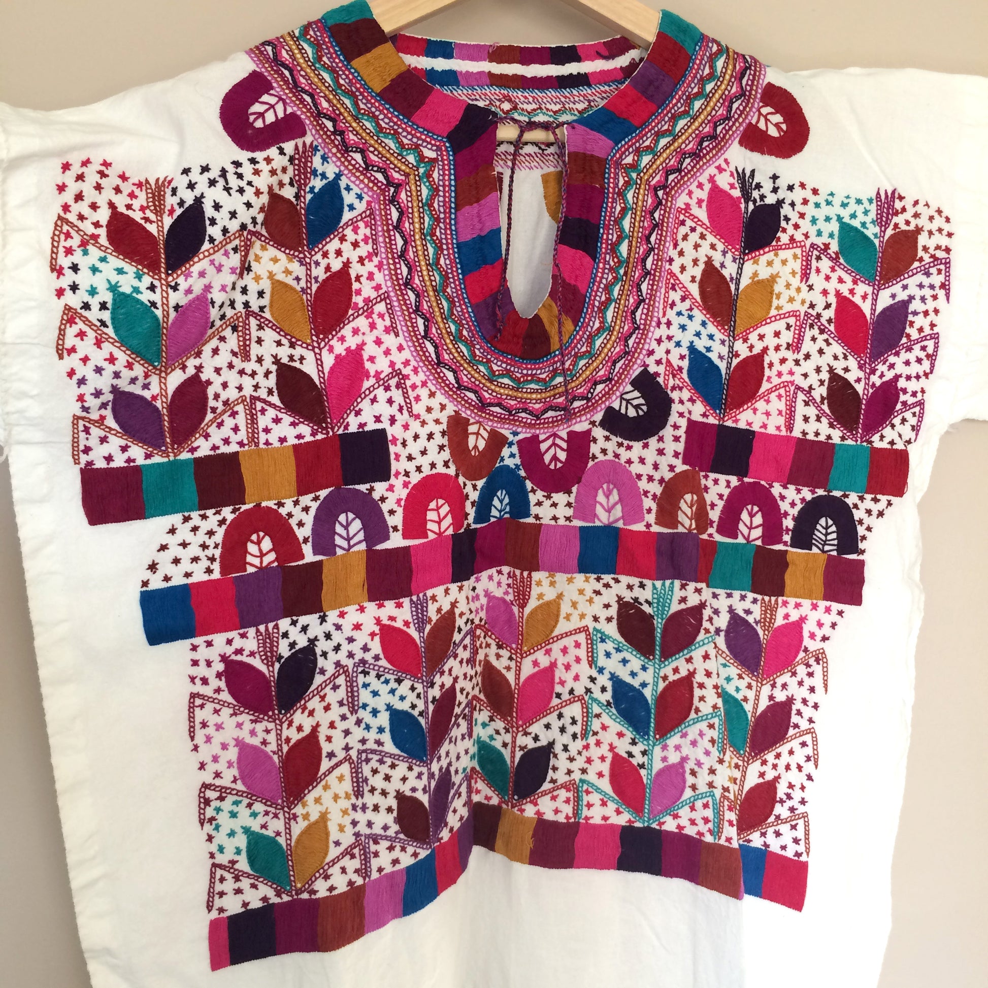 Mexican Embroidered Shirt Handmade in Chiapas - The Little Pueblo
