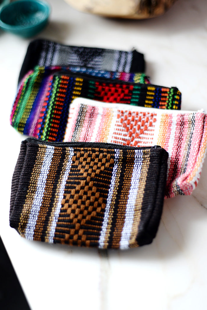 Bag - Pinzon - Woven Travel Pouch Handmade in Mexico - The Little Pueblo