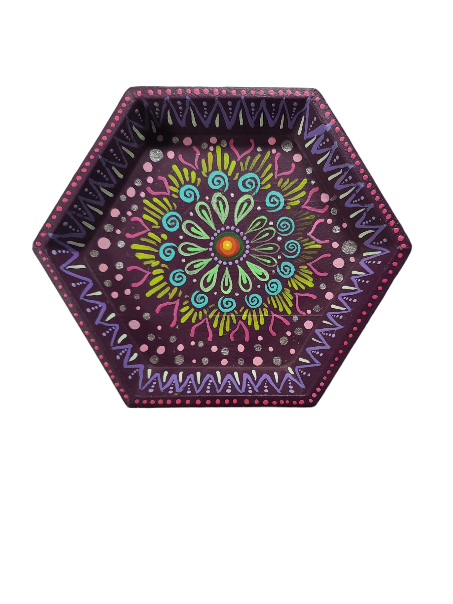 Small Hexagon Tray from Oaxaca, Mexico