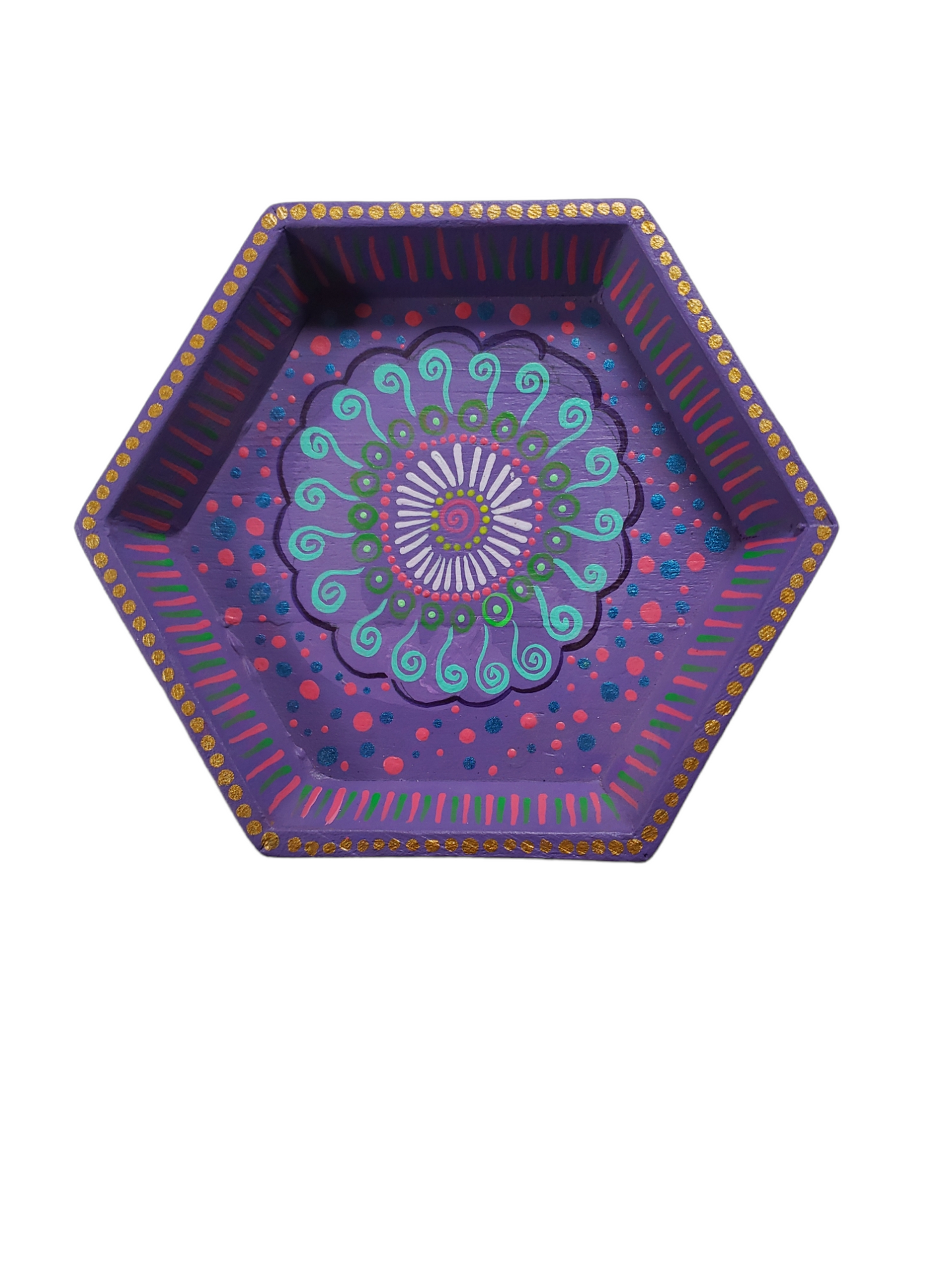 Small Hexagon Tray from Oaxaca, Mexico