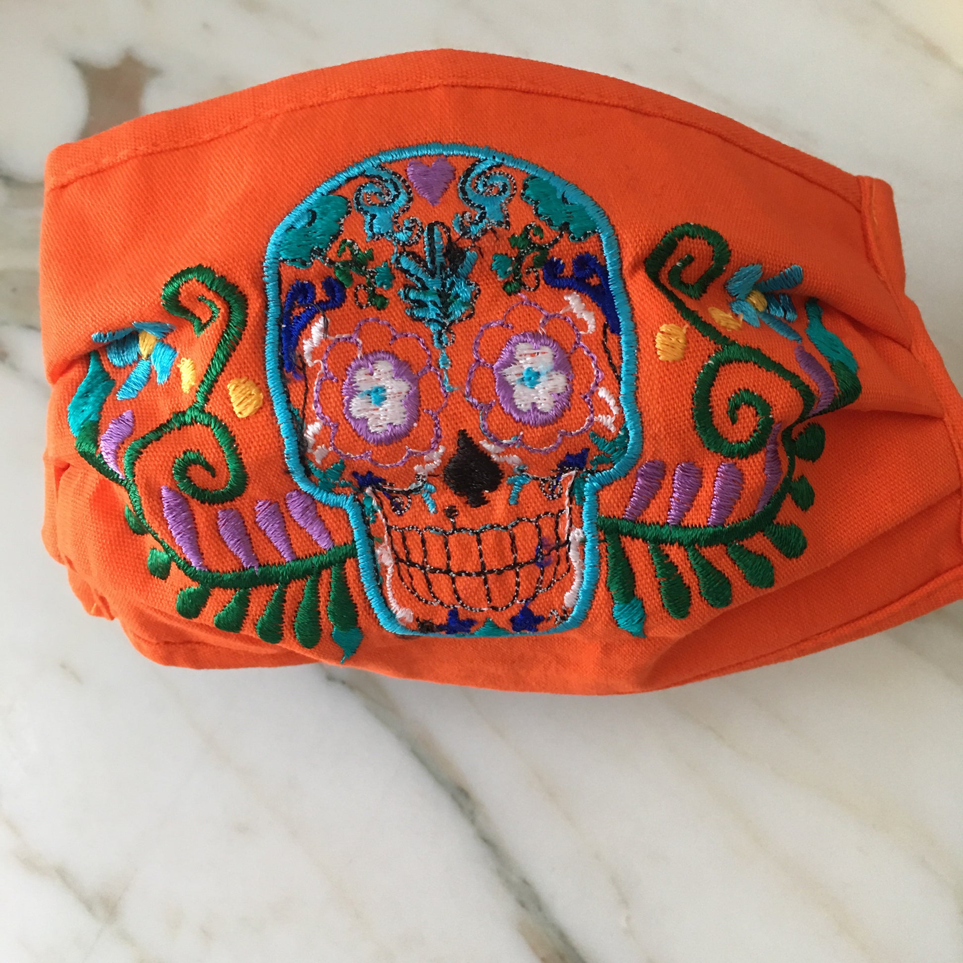 Sugar Skull Face Mask - The Little Pueblo